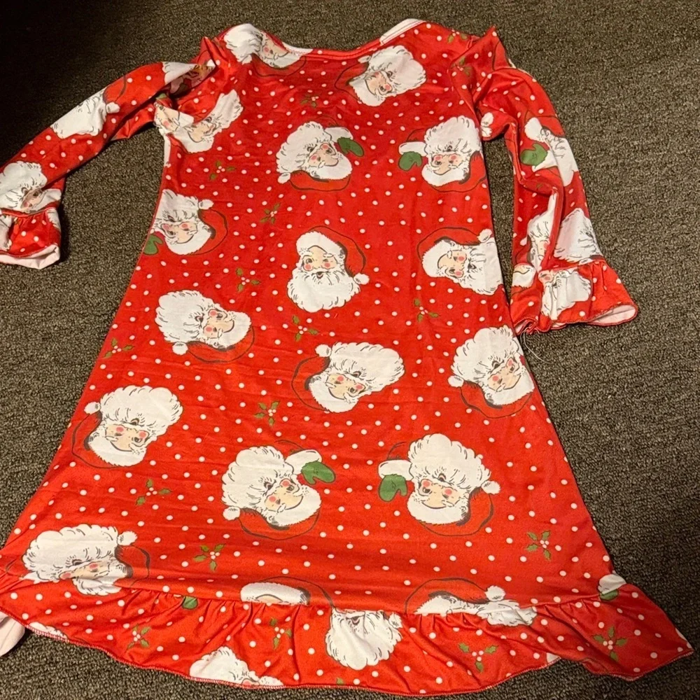 Santa Claus Red Kids Nightgown